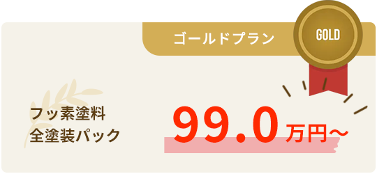 フッ素塗料全塗装パック　99.0万円～