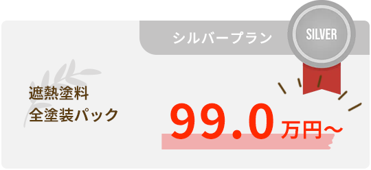 遮熱塗料全塗装パック　99.0万円～